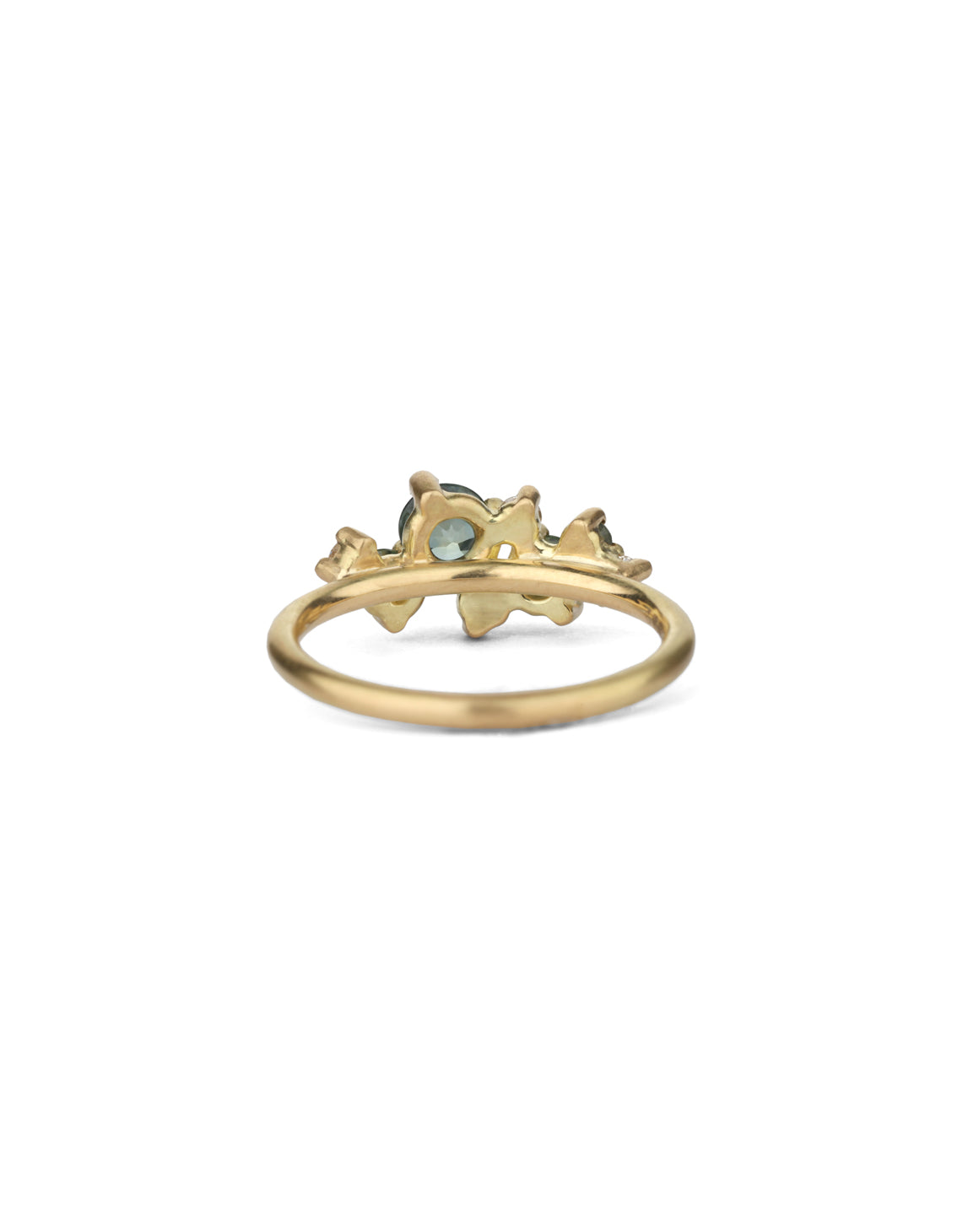 Aqua Australian Sapphire and Ocean Diamond Astra Ring