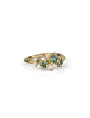 Aqua Australian Sapphire and Ocean Diamond Astra Ring
