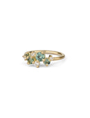 Aqua Australian Sapphire and Ocean Diamond Astra Ring
