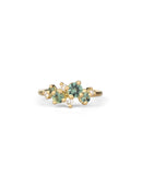 Aqua Australian Sapphire and Ocean Diamond Astra Ring