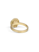 18ct yellow gold ring back view.