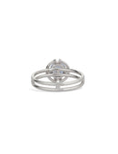 Blue Sapphire Medium Horizon Halo Ring