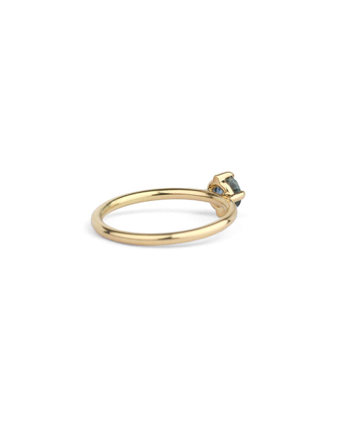 Blue Sapphire Round Solo Ring - 0.47ct