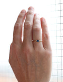 Blue Sapphire Round Solo Ring - 0.47ct