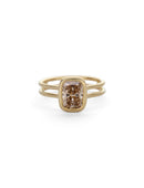 Champagne Diamond Bound Bezel Ring