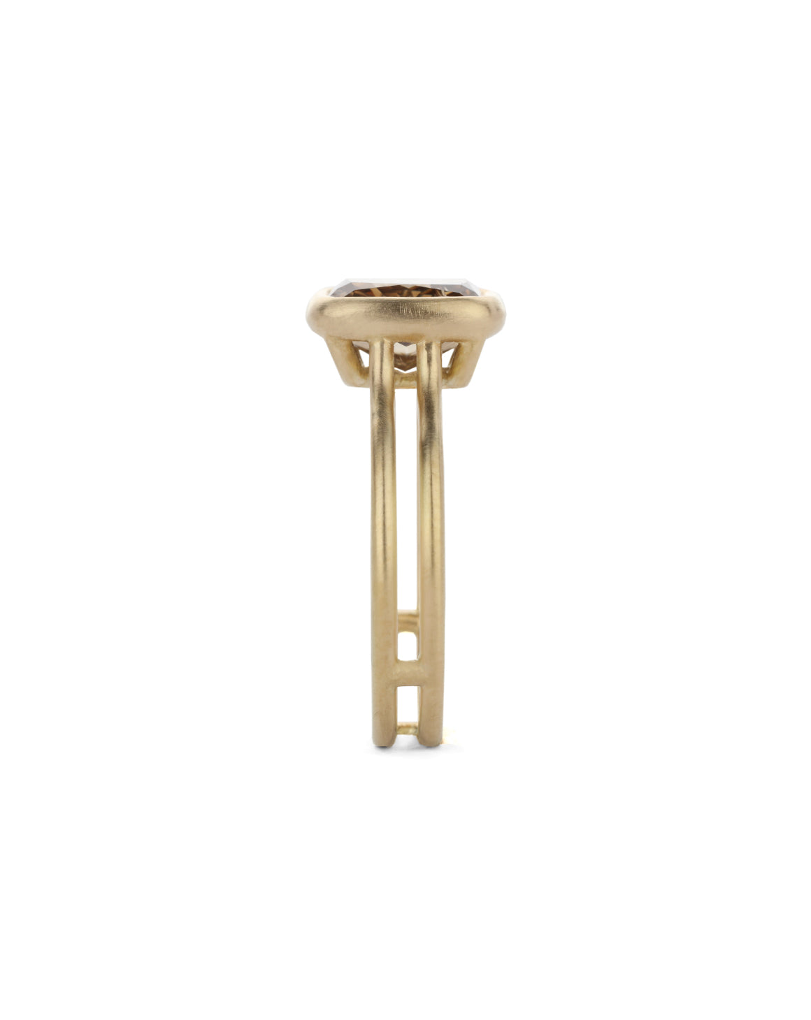 Champagne Diamond Bound Bezel Ring