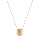 Cognac Diamond Solar Necklace