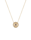 Cognac Diamond Solar Necklace