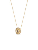 Cognac Diamond Solar Necklace