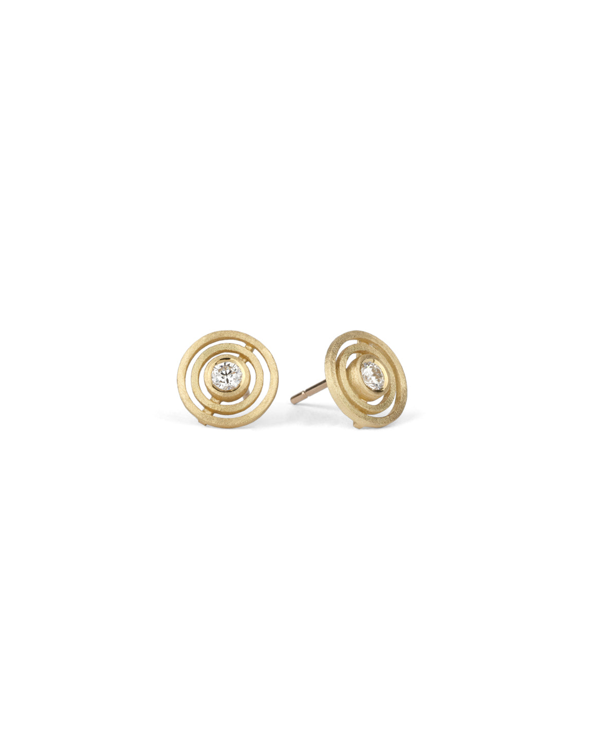 Recycled Diamond Double Nova Earstuds - mini