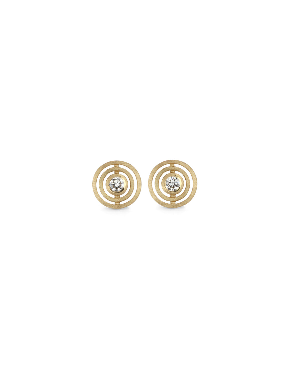 Recycled Diamond Double Nova Earstuds - mini
