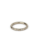 Natural Diamond Duodecimal Medium Round Band - Polished