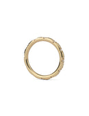 Natural Diamond Duodecimal Medium Round Band - Polished