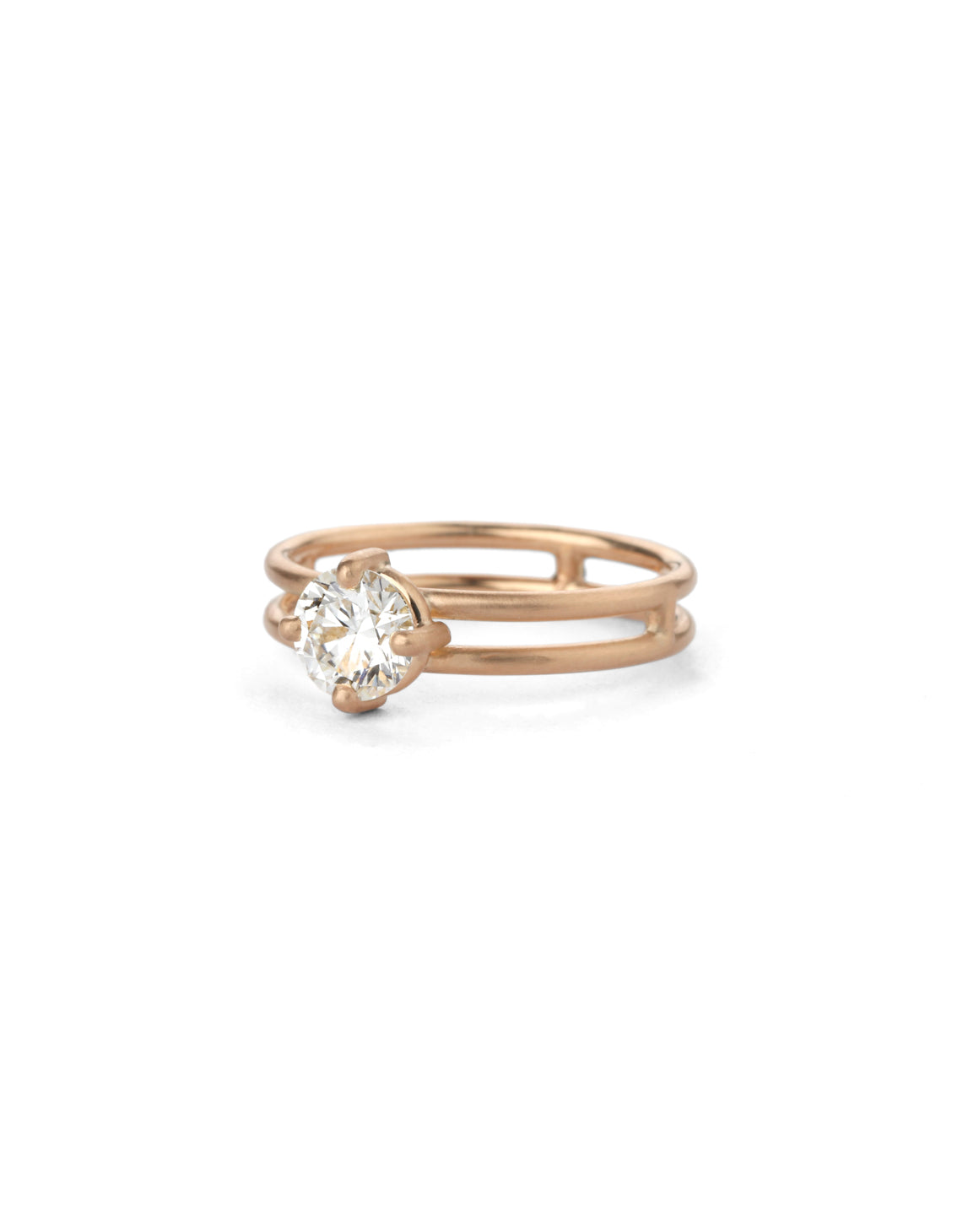 Diamond Solo Split Ring - 0.70ct