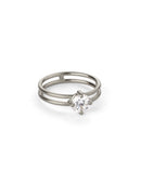 Diamond Solo Split Ring - 0.70ct