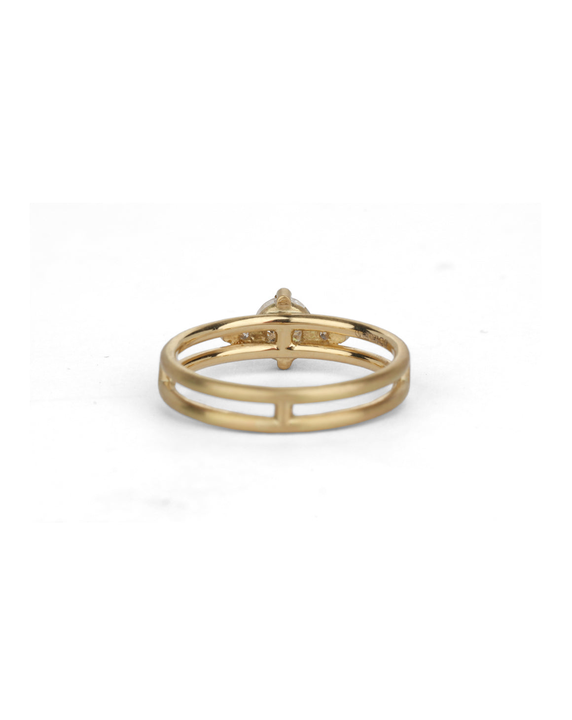 Diamond Round Trio Split Ring