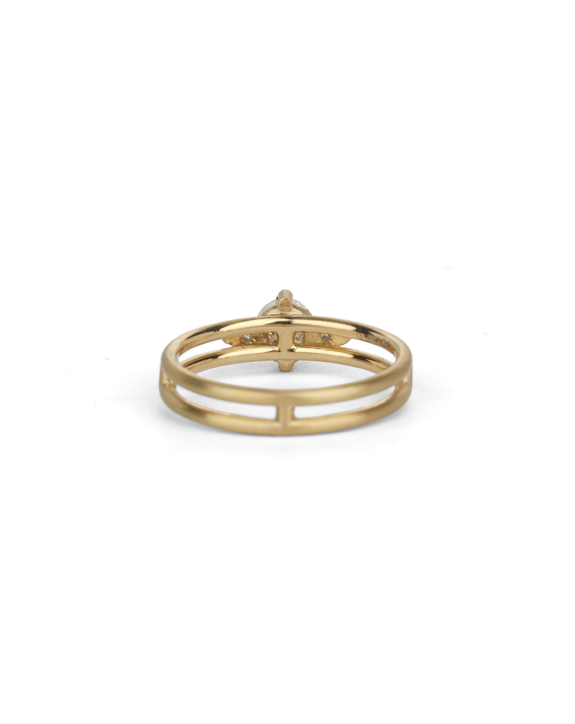 Diamond Round Trio Split Ring