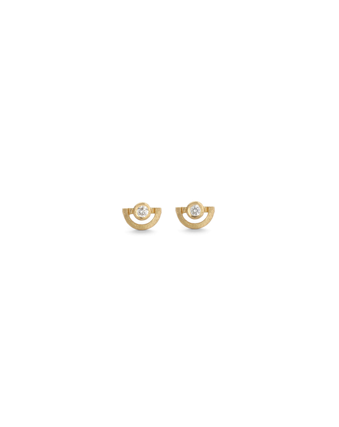 Diamond Half Circle Earstuds - mini