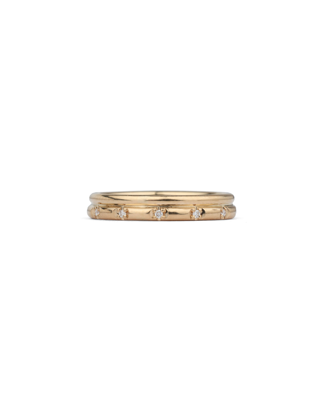 Natural Diamond DuoDuo Fine Band - Polished