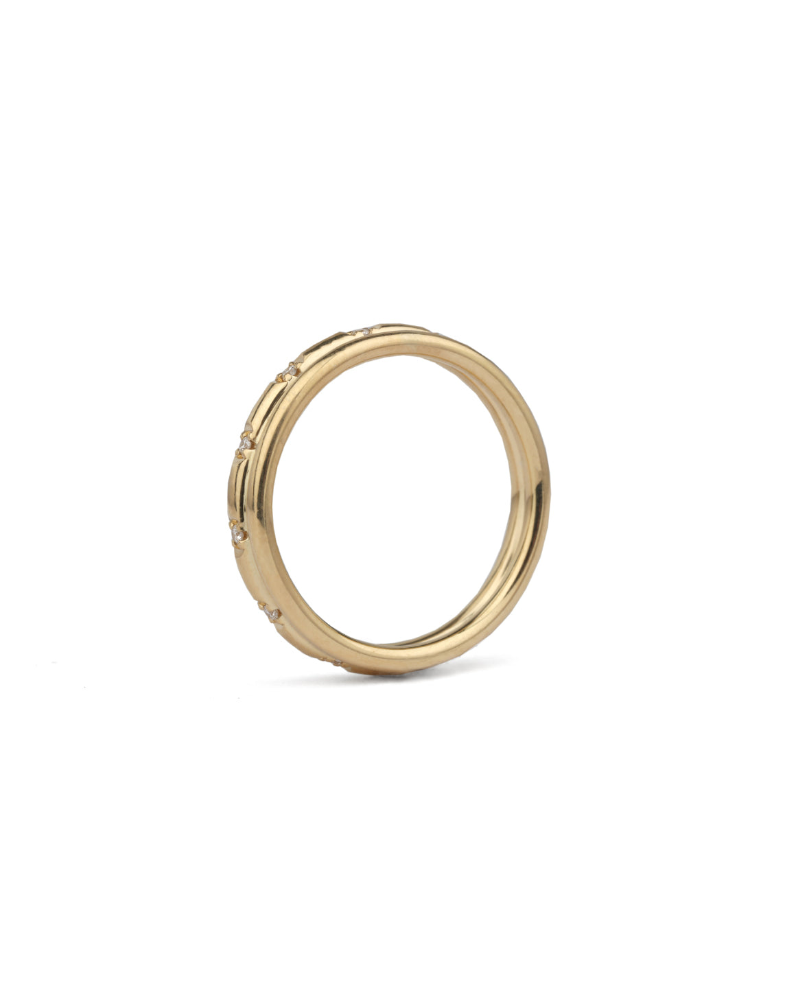 Natural Diamond DuoDuo Fine Band - Polished