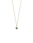 Emerald Mini Solo Birthstone Pendant - Round