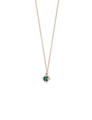 Emerald Mini Solo Birthstone Pendant - Round