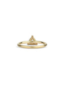 Light Yellow Sapphire Trillion Solo Engagement Ring