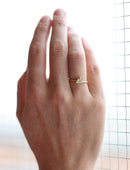 Light Yellow Sapphire Trillion Solo Engagement Ring
