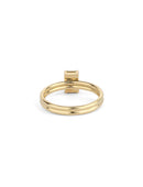 Lime Green Australian Sapphire Dyad Engagement Ring