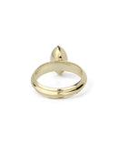 Marquise Lab Diamond Mirror Flute Ring