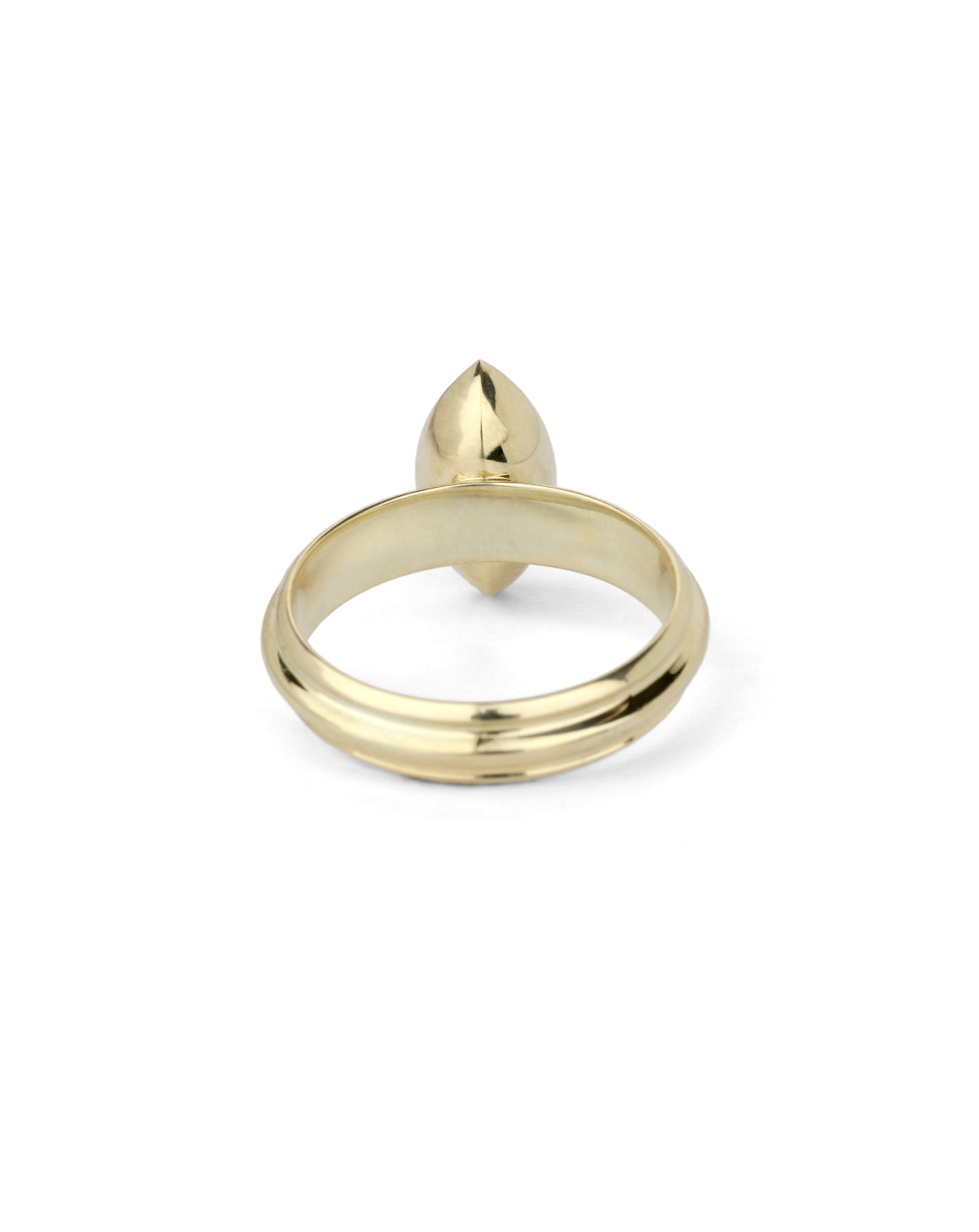 Marquise Lab Diamond Mirror Flute Ring