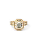 Natural Diamond Octagonal Super Nova Ring