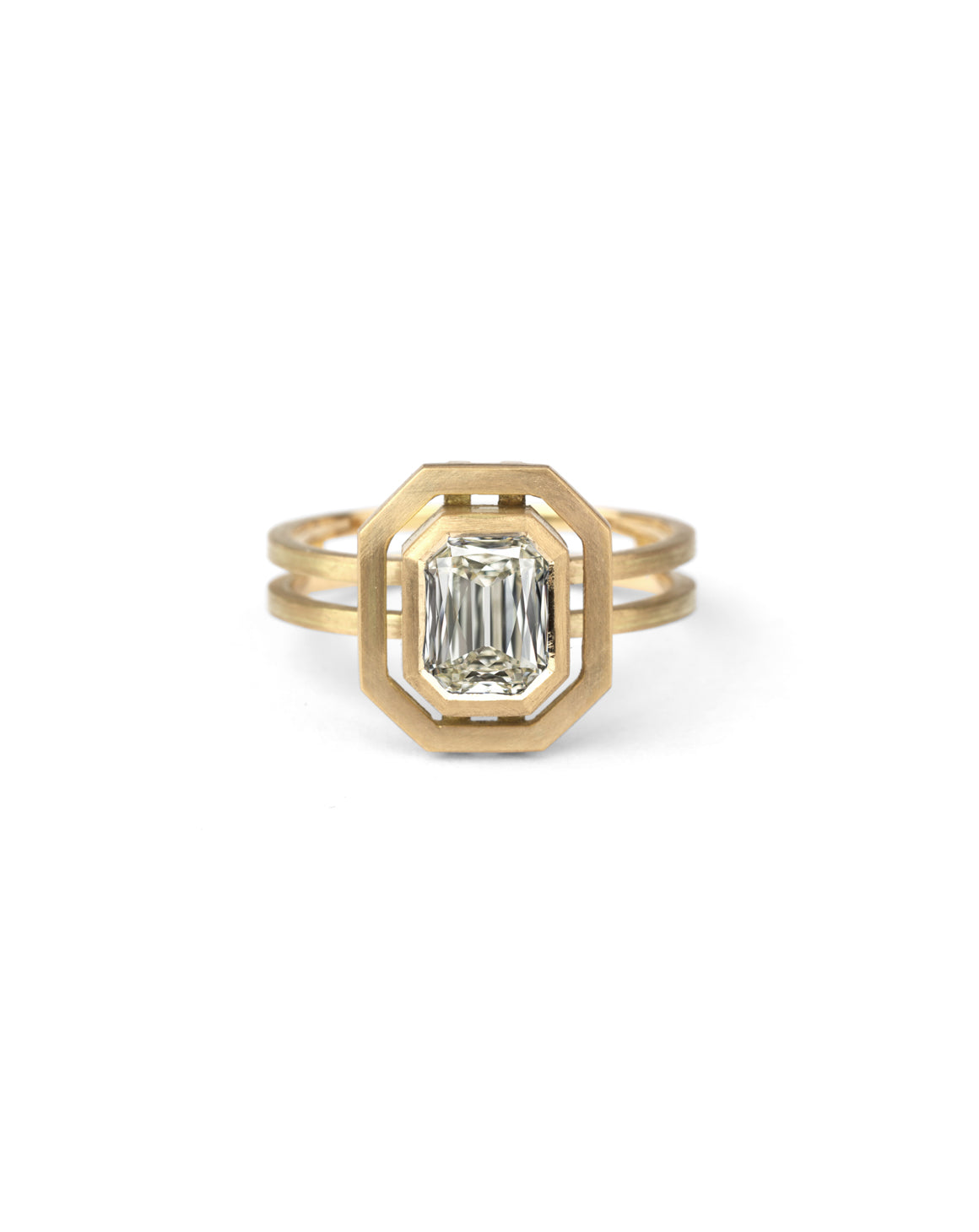 Natural Diamond Octagonal Super Nova Ring