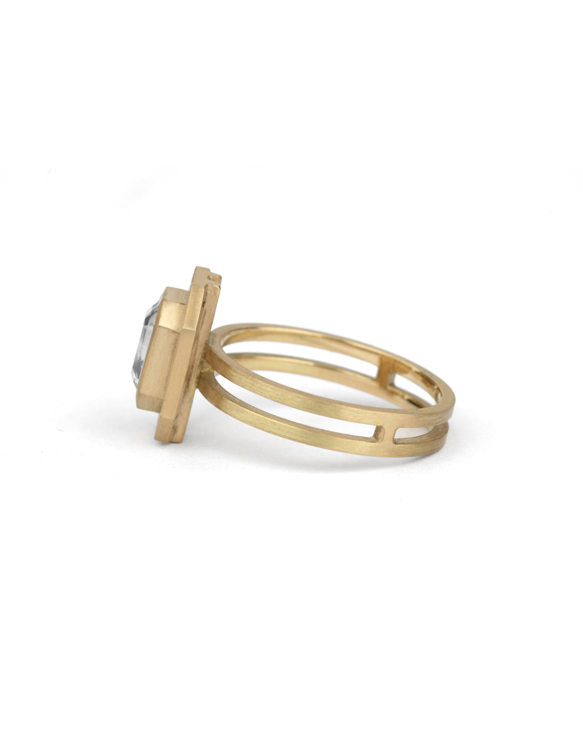 Natural Diamond Octagonal Super Nova Ring