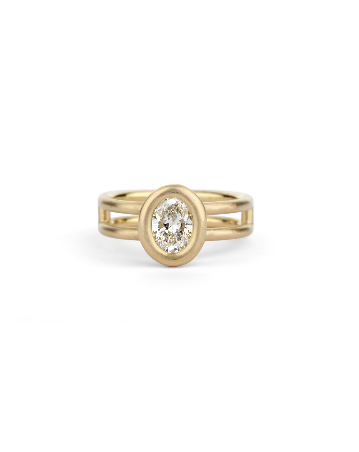 Natural Diamond Densissima Oval Ring - 0.90ct