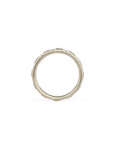 Natural Diamond Duodecimal Round Band - Polished