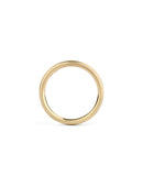 Oval Satin Wedding Band - 3.5mm