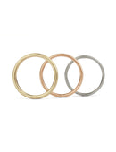 Oval Satin Wedding Band - 2.5mm