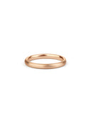 Oval Satin Wedding Band - 2.5mm
