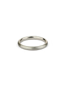 Oval Satin Wedding Band - 2.5mm