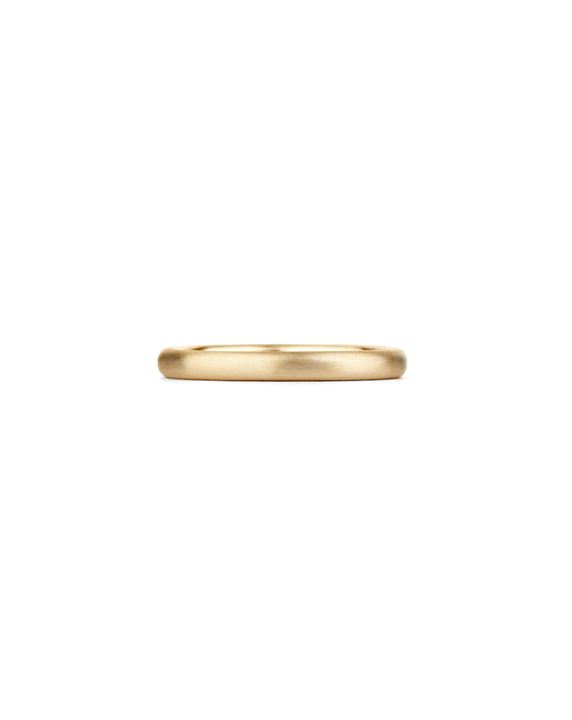 Oval Satin Wedding Band - 2.5mm