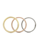 Oval Satin Wedding Band - 3mm