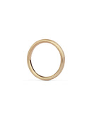 Oval Satin Wedding Band - 3mm