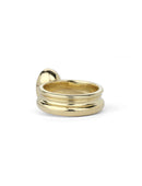 Oval Lab Diamond Mirror Column Ring