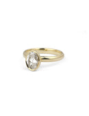 Oval Lab Diamond Mirror Ovolo Ring