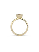 Oval Lab Diamond Mirror Ovolo Ring