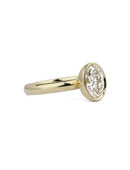 Oval Lab Diamond Mirror Ovolo Ring