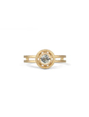 Pale Green Sapphire Small Nova Ring