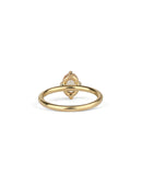 Peach Sapphire Oval Solo Engagement Ring - 1.32ct
