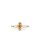 Peach Sapphire Oval Solo Engagement Ring - 1.32ct